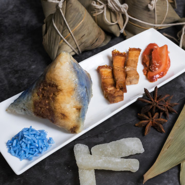 NEW Blue Pea Char Siew Bak Kwa Dumpling