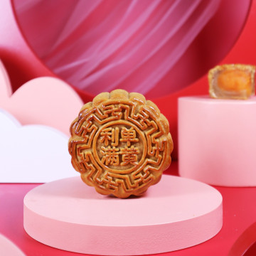 White Lotus Single Yolk Traditional Mooncake
